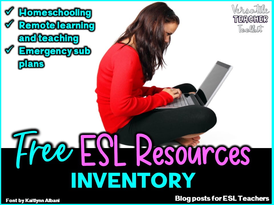 Free Esl Resources For Learners And Teachers In Time Of Need Esl In The Spotlight